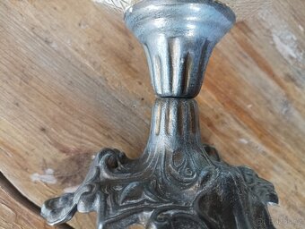 STAROŽITNÁ RUČNĚ FOUKANÁ PETROLEJKA - FRANCIE 1920 ART DECO - 8