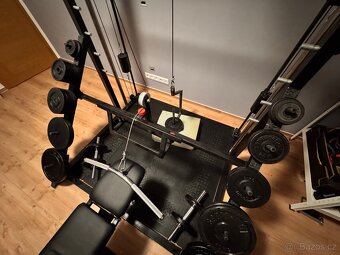 Multipress s horní a střední kladkou + 182kg závaží - 8