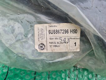 panel cloupku C/D pravý Škoda Felicia před FL do 12/97 6U686 - 8