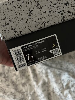 Jordan 4 Retro Bred Reimagined GS - 8