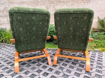 Moderní čalouněná pohupovací křesla - 2 kusy - 8