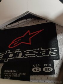 Kalhoty Alpinestars kůže, vel. 48, bunda vel. 50 - 8