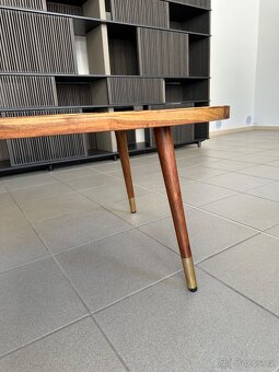 Hnědý set sheeshamových konferenčních stolků DUTCHBONE Sham - 8