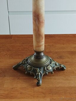 STAROŽITNÁ SECESNÍ PETROLEJOVÁ LAMPA EHRICH & GRAETZ 19.STOL - 8