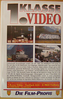 Prodám 3ks tématických VHS kazet Märklin NOVÉ - 8