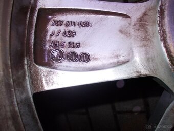 5x100 R16 ALU ŠKODA 6x16 ET35. 657601025J s PNEU - 8