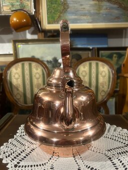 Starožitná měděná velká konvice - 8