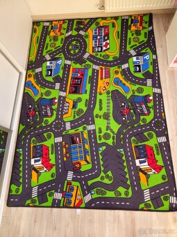 Dětská postel+matrace+koberec"silnice" - 8