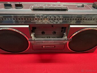 rádio staré rádio magnetofon hitachi kazeťák retro audio - 8