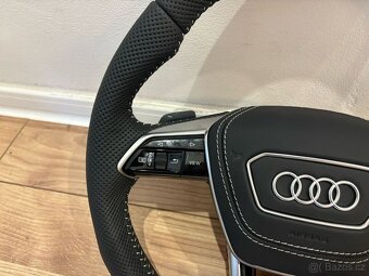 AUDI VOLANT kozeny zkoseny perforovana koža - 8