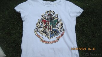 Triko černé s nápisem, triko Harry Potter - 8