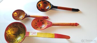 Dřevěné ručně malované lžíce SSSR - 8