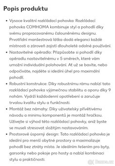 Nová rozkládací sedací pohovka - 8