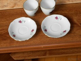 Mokka porcelánová souprava s konvicí a cukern. - 8