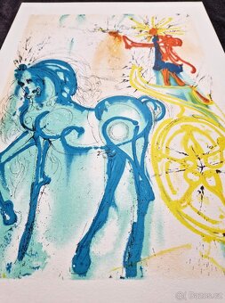 SALVADOR DALI - Le Cheval de Triomp (Certifikát) litografia - 8