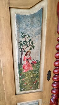 Starožitná ručně malovaná skřín ✔️ - 8