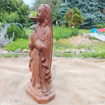 Socha Panny Marie dřevo výška 30,5cm - 8