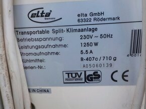 Mobilní klimatizace s venkovní jednotkou+čistička vzduchu - 8