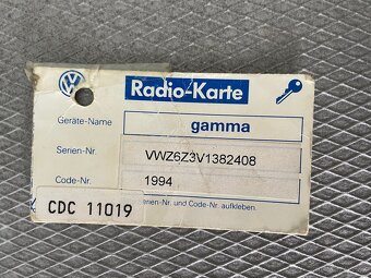 Radio VW GAMMA IV - 8