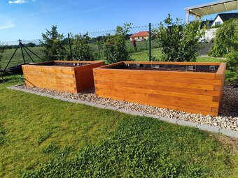 Vyvýšený záhon - poctivý modřínový MASIV - 8