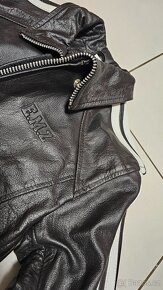 Kožená dámská moto motorkářská bunda E.M.Z., vel. M - NOVÁ - 8