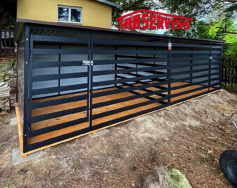 Voliéra –Kotec pro psa 3×2 m , vodorovné uzavřené profily. - 8