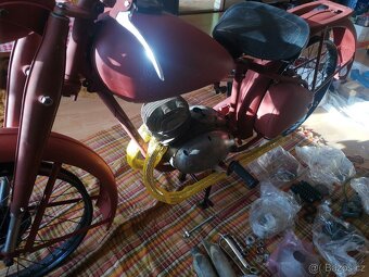 ČZ 150 C,pevný rám z roku 1950 - 8