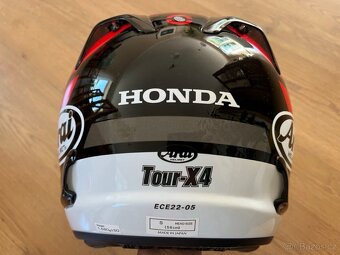 přilba/helma červená HONDA Arai Tour-X4, S, NOVÁ - 8