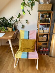Houpací barevné křeslo ikea - 8