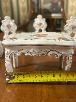 Sběratelský porcelánový miniatur set – ručně malovaný - 8