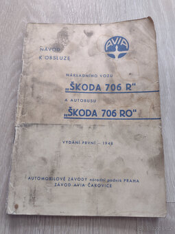 ŠKODA 706 R, 706 RO, NÁVOD K OBSLUZE, 1948 - 8