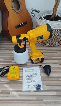 Aku stříkací pistole,pro baterie DeWALT 18-20V, nová. - 8