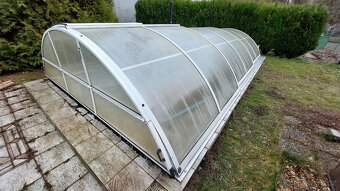 Zastřešení / kryt bazénu 6,40 x 3,03 x 1,10 m - 8