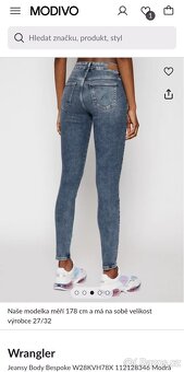 Wrangler dámské Skinny džíny vel. S/W27/L34 - 8