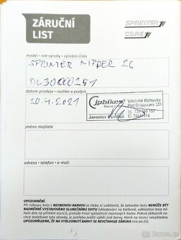Dětské horské kolo Sprinter Nipper 26 Core-idealní - 8