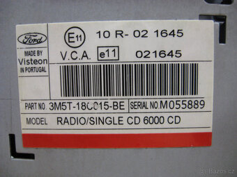 autorádio FORD 6000CD - 8