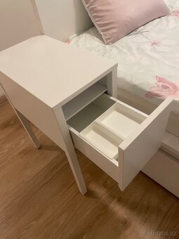 Noční stolík 2x Ikea bílé - 8