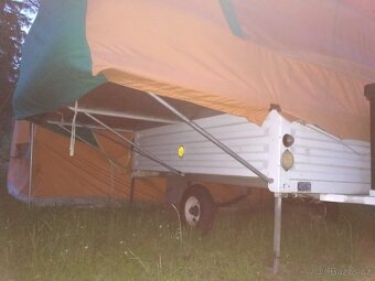 Přívěsný historický kempovací vozík , stan Letov LK 6740 - 8