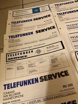 TELEFUNKEN HIFI originální servisní schéma a manuály 65ks - 8