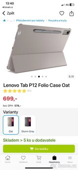 Tablet Lenovo 12,7’’ + kryt - 8