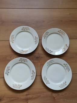 4x talíř, československý porcelán - 8