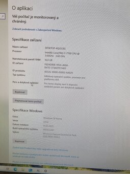 Zamluveno-i7-7700, 16GB DDR4, GTX960, 240GB SSD - 8