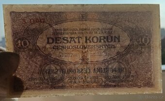 10 Kč 1919 Vzácná Série O... Neperforovaná - 8