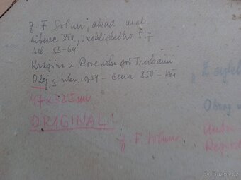 Pěkný starý obraz - akad.malíř J.F.Solan - 8