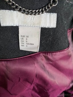 Elegantní kabátek zn. H&M. Vel. M do A - zvýrazní postavu - 8