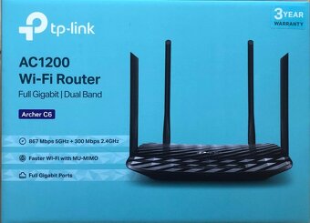 O2 routery SmartBox v1 a v2; dále Wi-Fi router TP-LINK C6 - 8