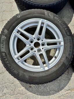 4x al kola 5x112 16 + pneu zimní 205/60 R16 - 8