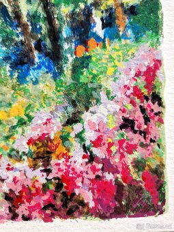 DIMITRI POLAK - sieťotlač /farebná impresionistická krajina/ - 8