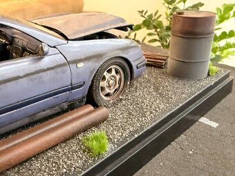 VRAK - 1:18 Mercedes-Benz CLK 230 Coupe - Modrá - ANSON - 8