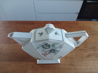 PORCELÁNOVÁ KONVICE VICTORIA - ČESKÉ ART DECO -VÝVOZ FRANCIE - 8